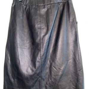 Theory leather skirt size L